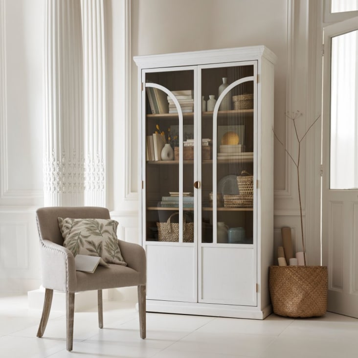 Maisons Du Monde Sainte Maxime - Vitrina De 4 Puertas En Color Blanco