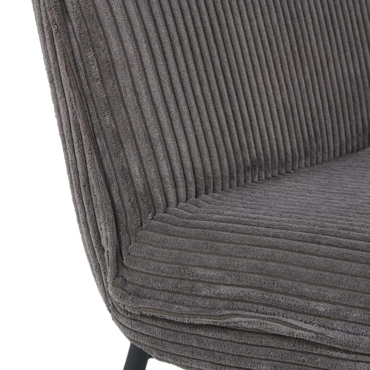 Maisons Du Monde Samir - Sillón De Pana Gris Antracita