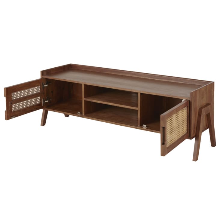 Maisons Du Monde Santa Fe - Mueble De TV Con 2 Puertas De Rejilla De Mimbre