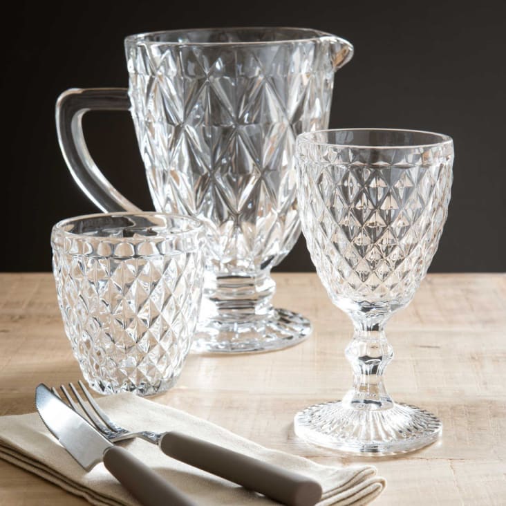 Maisons Du Monde Saphir - Lote De 4 - Vaso De Cristal SAPHIR