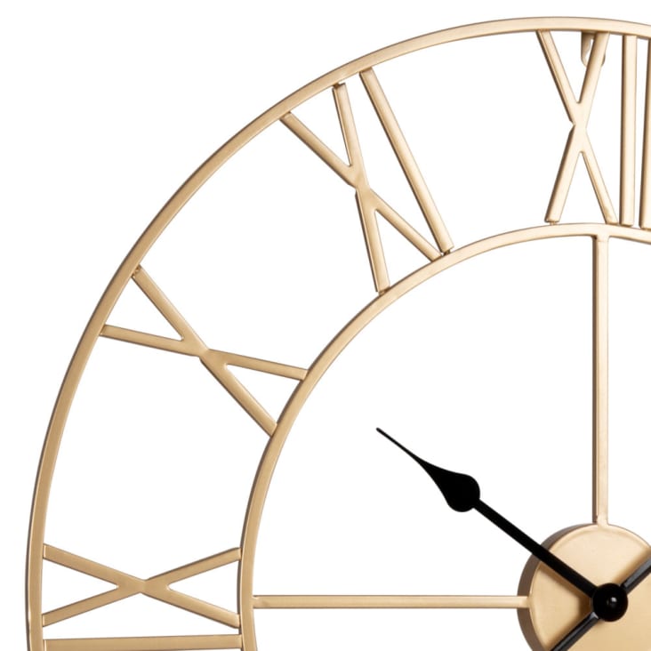 Maisons Du Monde SCARLETT - Reloj De Metal Dorado 70 Cm