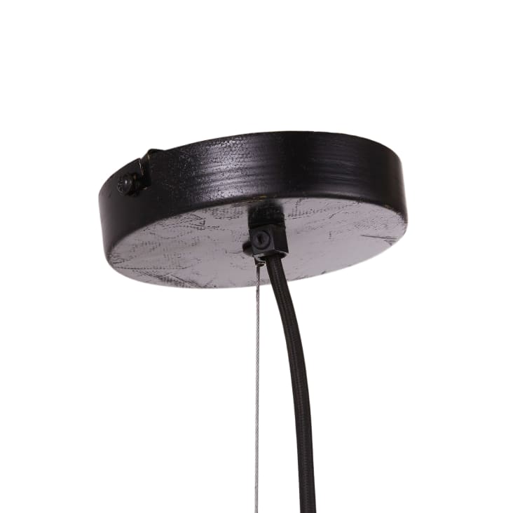 Maisons Du Monde SEATTLE - Lámpara De Techo Industrial De Metal Con Efecto Envejecido Y Mango