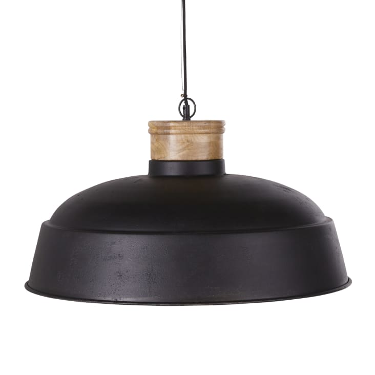 Maisons du Monde SEATTLE - Lámpara de techo industrial de metal con efecto envejecido y mango