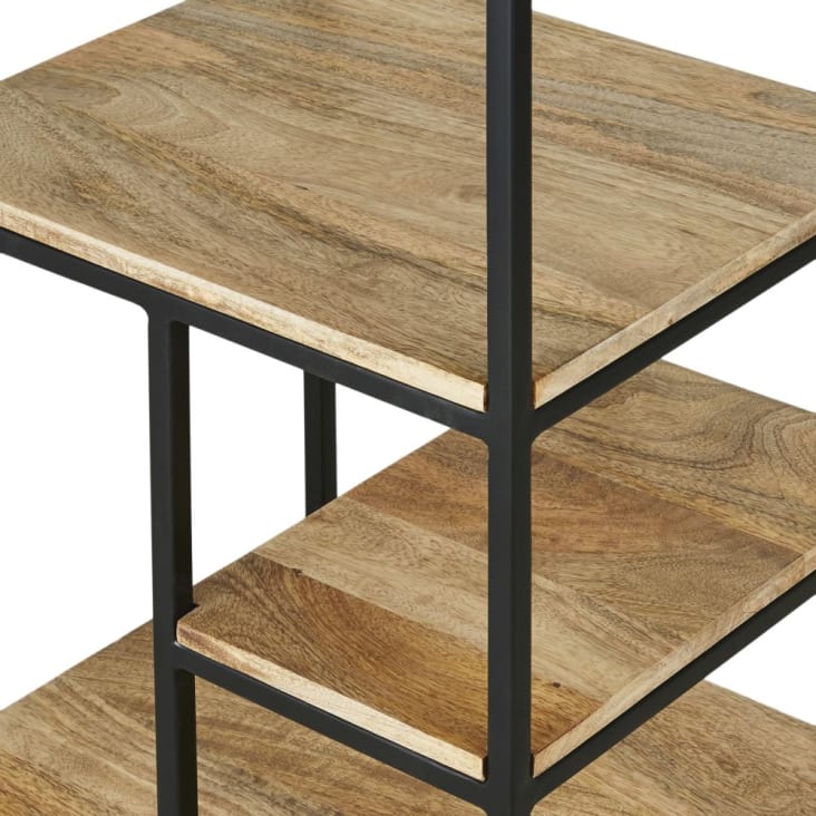 Maisons Du Monde Segment - Columna De Metal Negro Y Mango