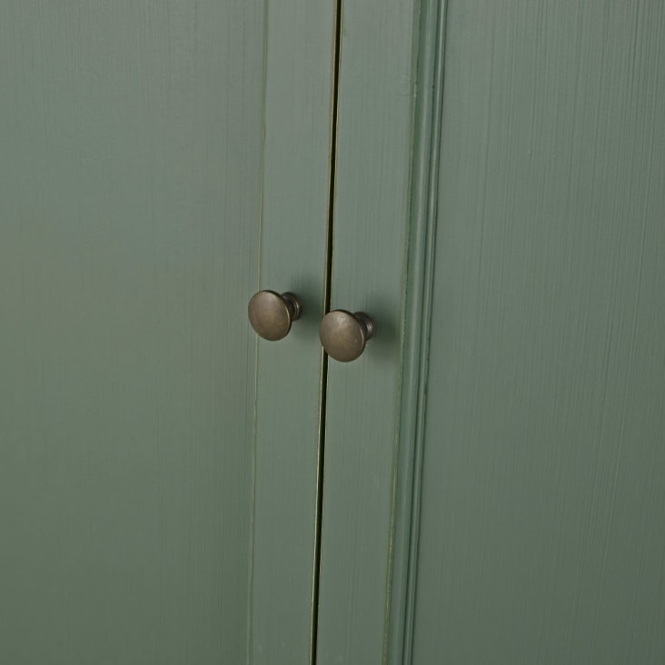 Maisons Du Monde Selena - Armario Verde Caqui Con 2 Puertas Y 1 Cajón