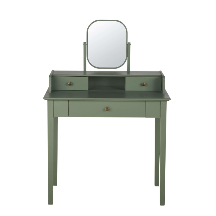 Maisons du Monde Selena - Tocador con 3cajones en verde caqui