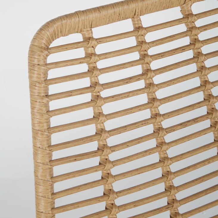 Maisons Du Monde Selva BUSINESS - Silla De Jardín Profesional De Resina Y Metal Blanco