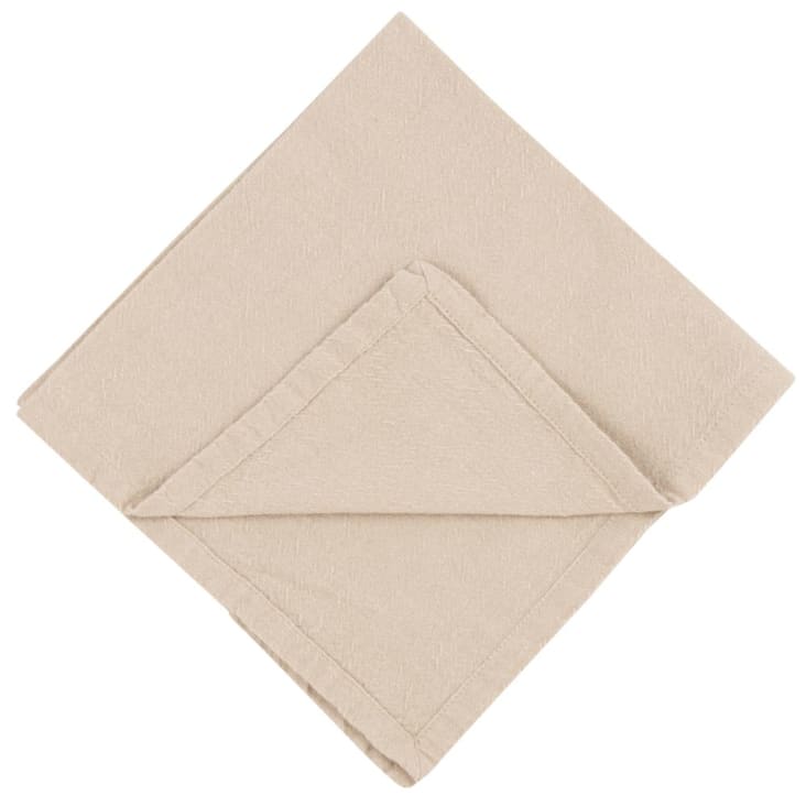 Maisons Du Monde Servilletas De Algodón Beige 42x42 (4)