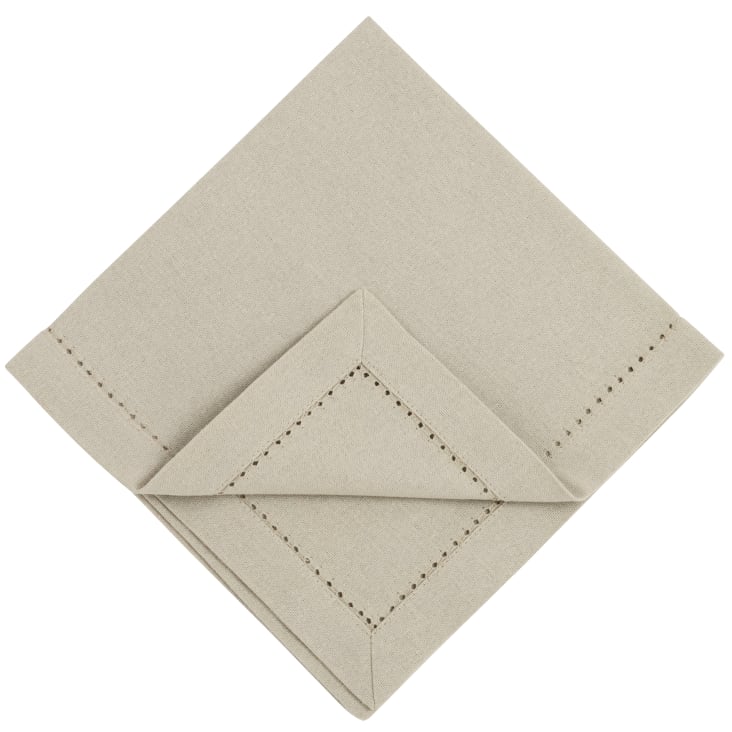 Maisons Du Monde Servilletas De Algodón Orgánico Verde Salvia 40 X 40 (4)