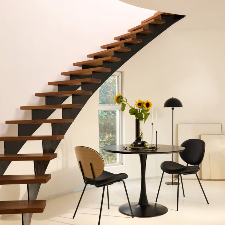 Maisons Du Monde Set De 2 Portavelas De Metal Negro