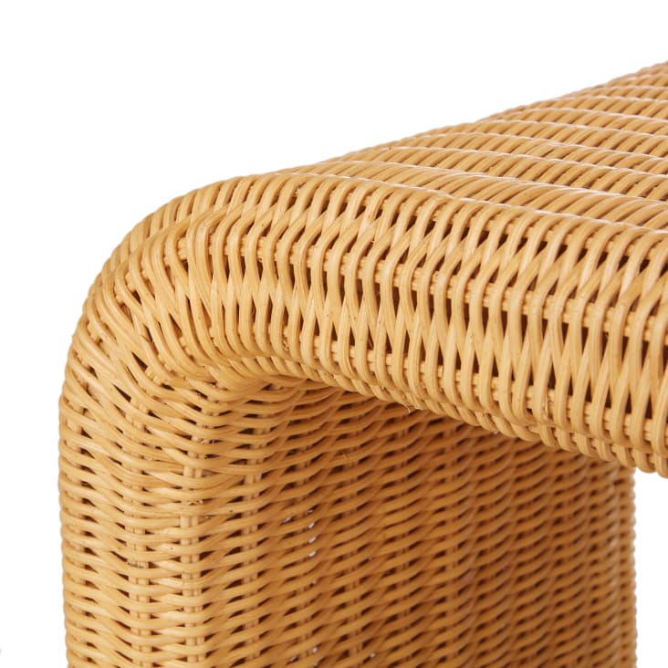 Maisons Du Monde Shanya - Taburete / Mesa Auxiliar De Ratán