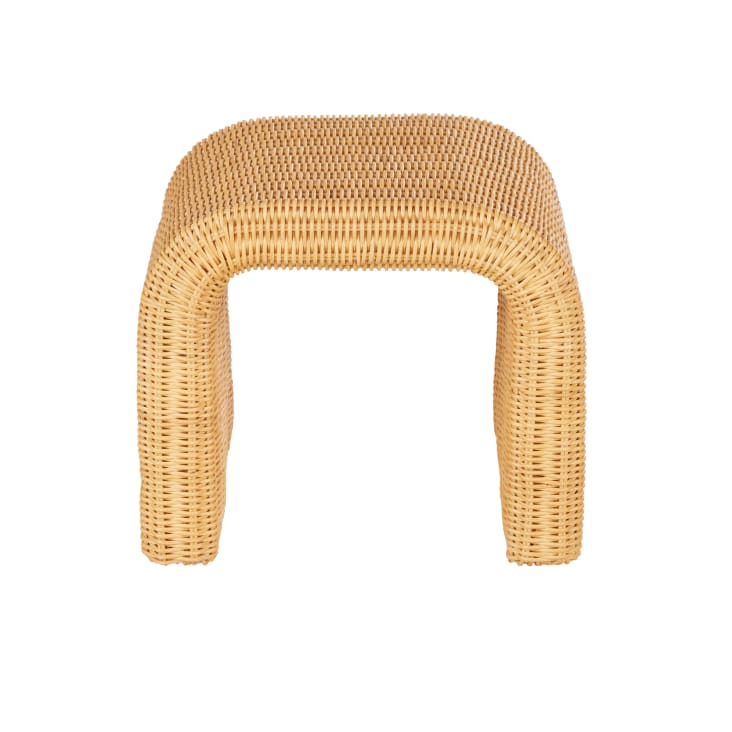 Maisons du Monde Shanya - Taburete / mesa auxiliar de ratán