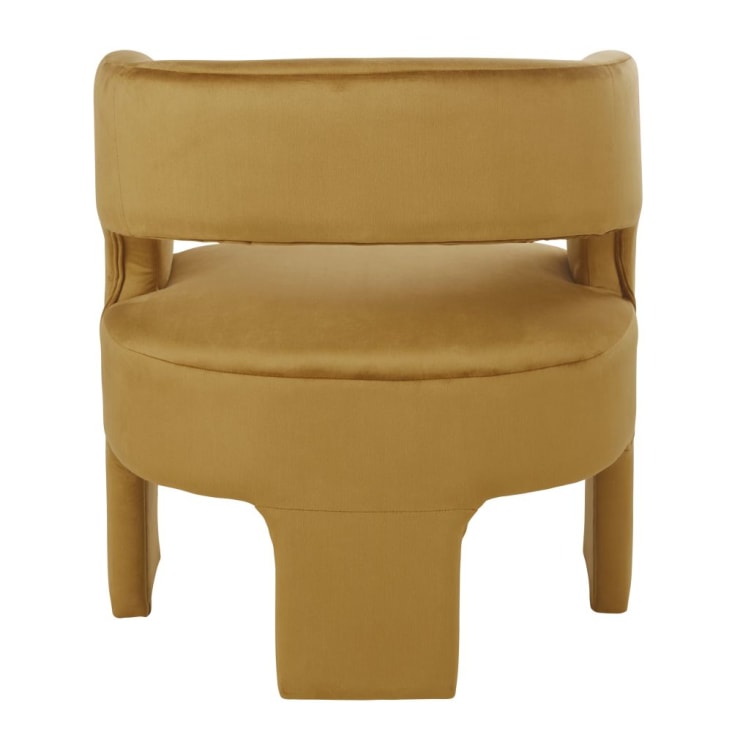 Maisons Du Monde Sheep - Sillón Con Tres Patas De Terciopelo Ocre