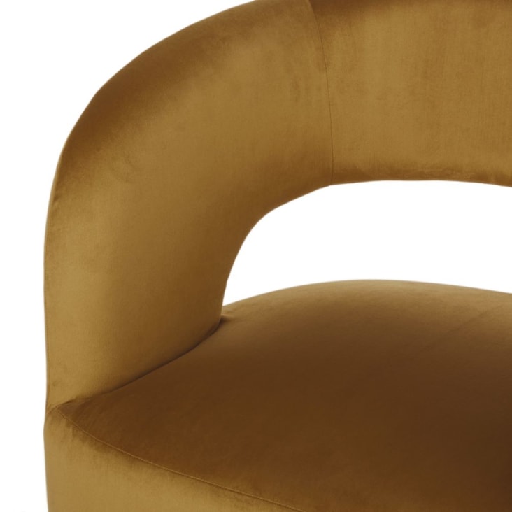 Maisons Du Monde Sheep - Sillón Con Tres Patas De Terciopelo Ocre