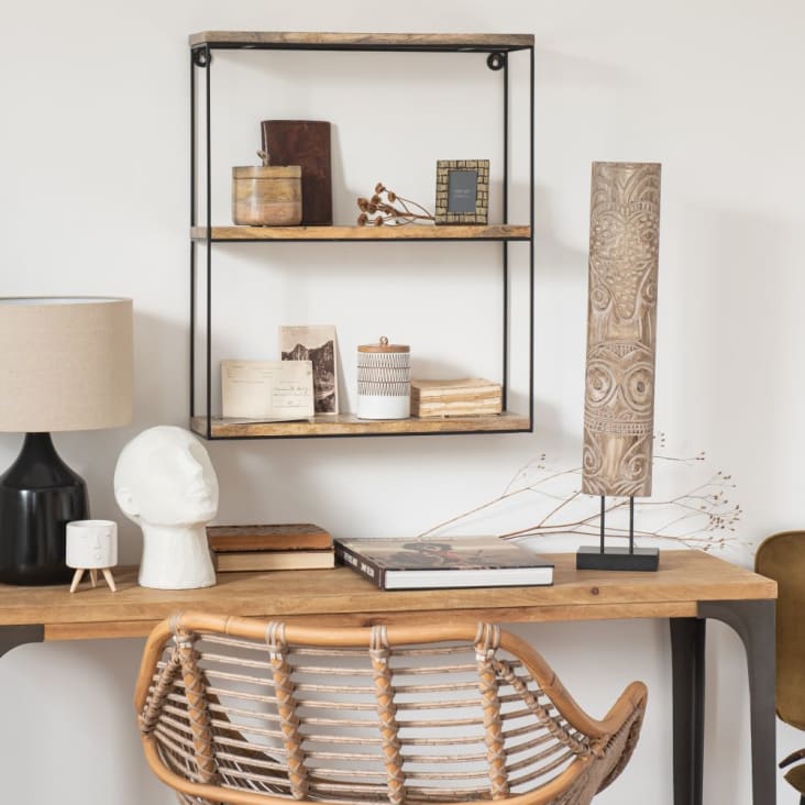 Maisons Du Monde SHELLEY - Estantería De Mango Y Metal