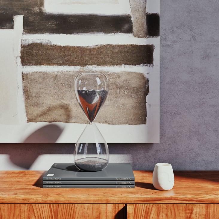 Maisons Du Monde SILVER - Reloj De Arena Reciclado Con Purpurina Plateada