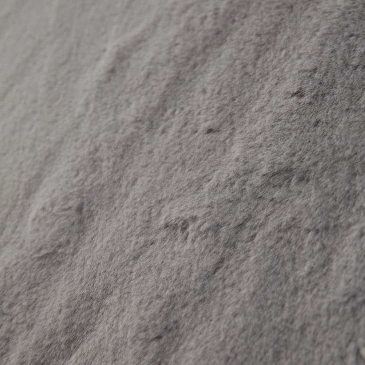 Maisons Du Monde SOHO - Cojín De Imitación De Piel Gris 45x45