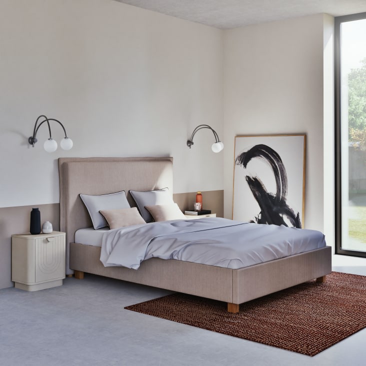 Maisons Du Monde Soho - Cuadro Abstracto Negro Y Blanco 100x141 Cm