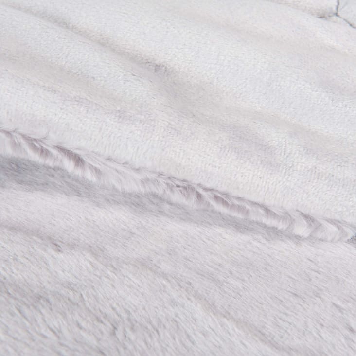 Maisons Du Monde Soho - Manta De Imitación A Piel Gris 150x180