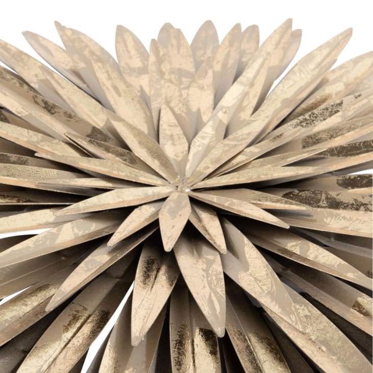 Maisons Du Monde SOLINI - Decoración De Pared De Metal Dorado 65x65