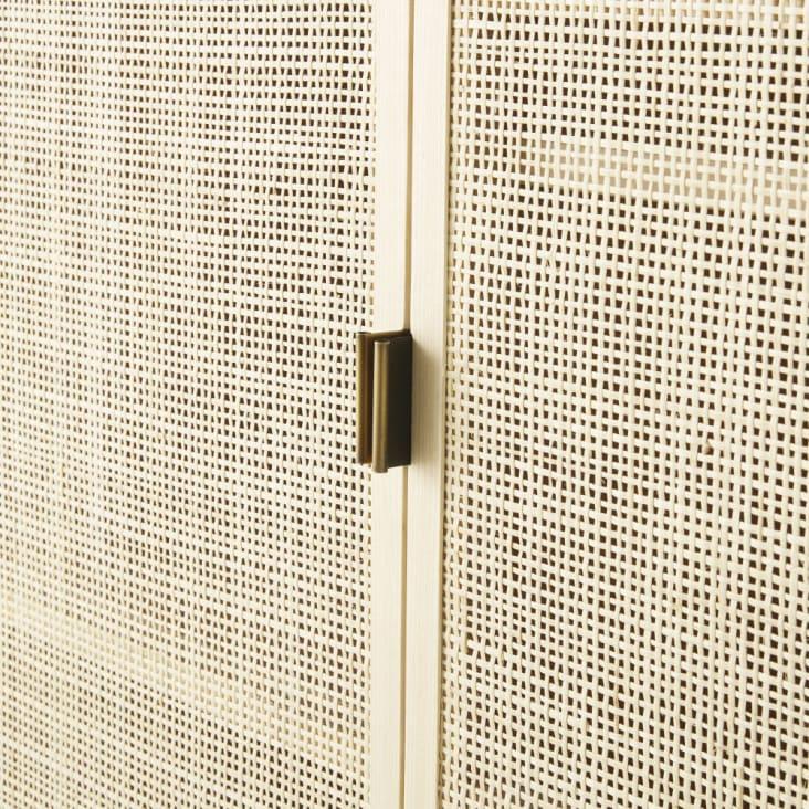 Maisons Du Monde Solstice - Armario De 2 Puertas De Enrejado De Mimbre