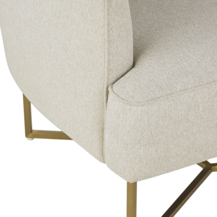 Maisons Du Monde Sonate - Sillón Color Crema Jaspeado