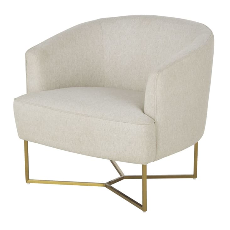 Maisons du Monde Sonate - Sillón color crema jaspeado
