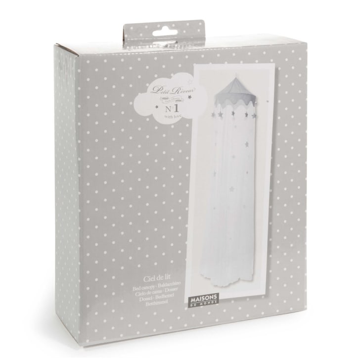Maisons Du Monde Songe - Cielo De Cama Infantil Blanco Y Gris