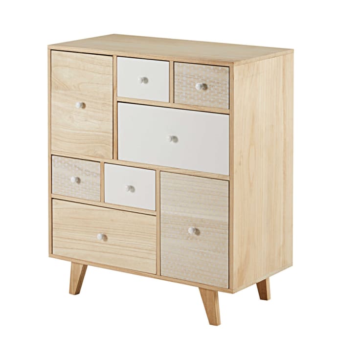 Maisons Du Monde Spring - Cajonera Con 8 Cajones De Paulonia