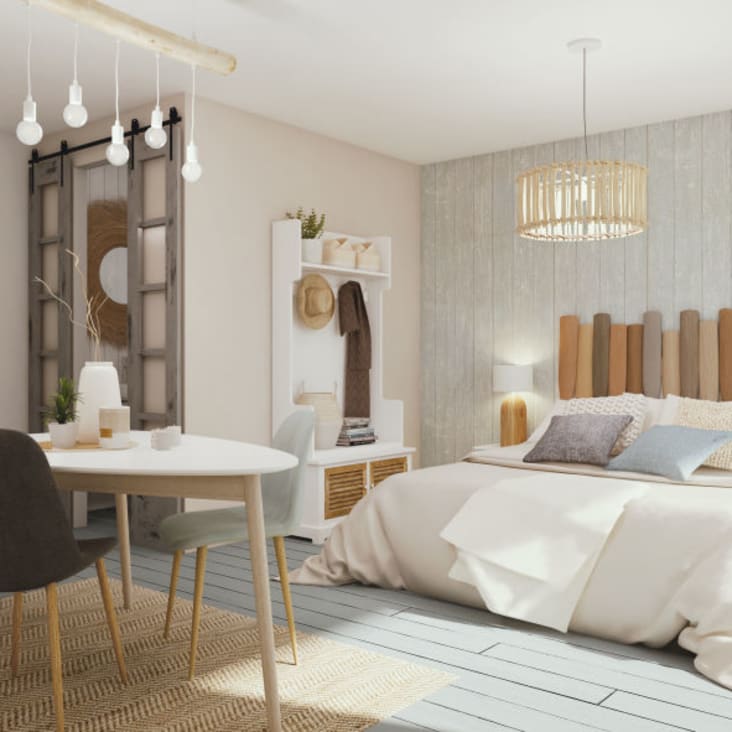 Maisons Du Monde Spring - Mesa De Comedor Escandinava Blanca 4/5 Personas L150