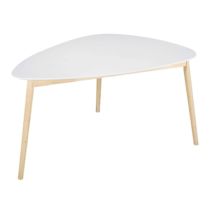 Maisons du Monde Spring - Mesa de comedor escandinava blanca 4/5 personas L150