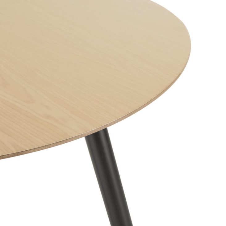 Maisons Du Monde Spring - Mesa De Comedor Redonda Y Bicolor Para 4 Personas 90 Cm De Diámetro