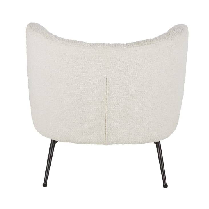 Maisons Du Monde Squash - Sillón De Tela Color Crudo Efecto Lana Rizada