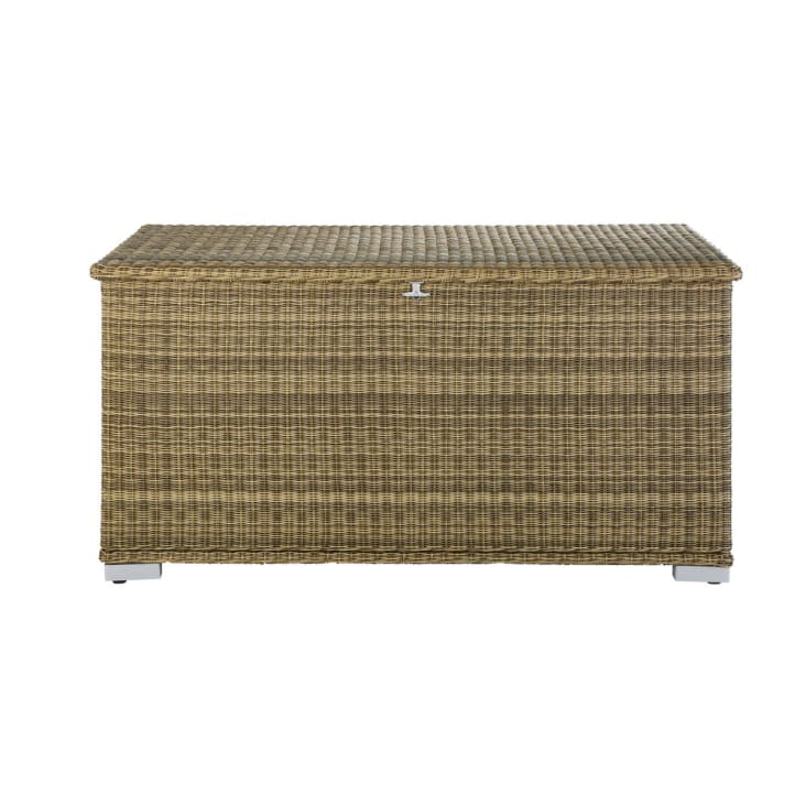 Maisons du Monde St Raphaël - Baúl de jardín de resina trenzada
