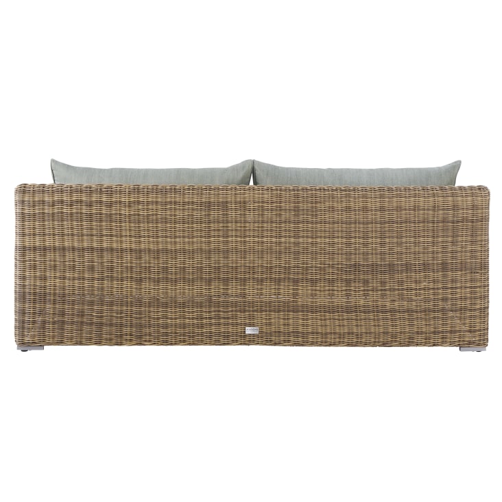 Maisons Du Monde St Raphaël - Sofá De Jardín De 3 Plazas De Resina Trenzada