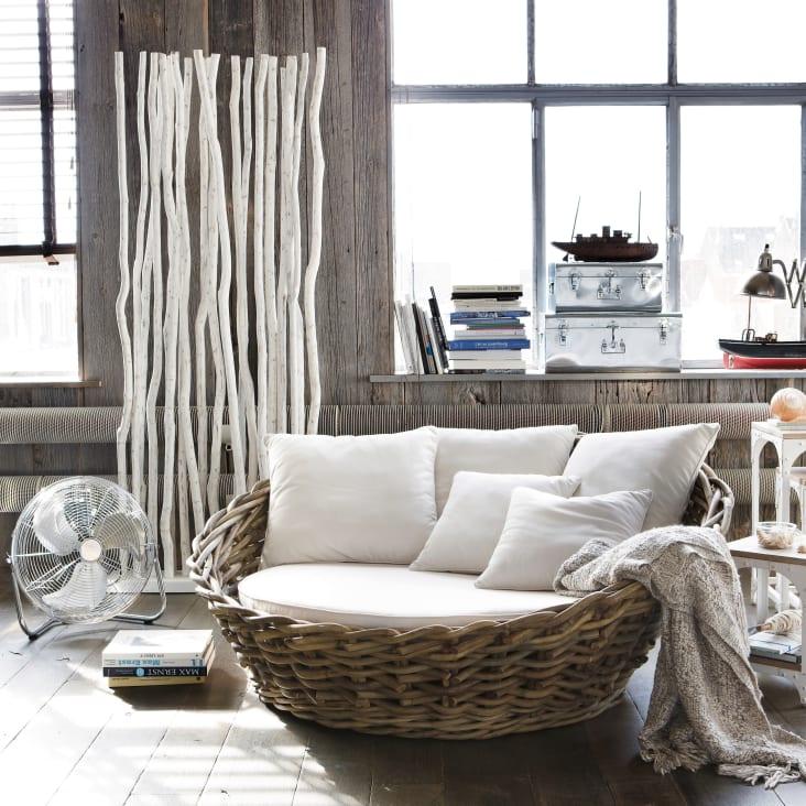 Maisons Du Monde St Tropez - Sofá De 1/2 Plazas De Ratán