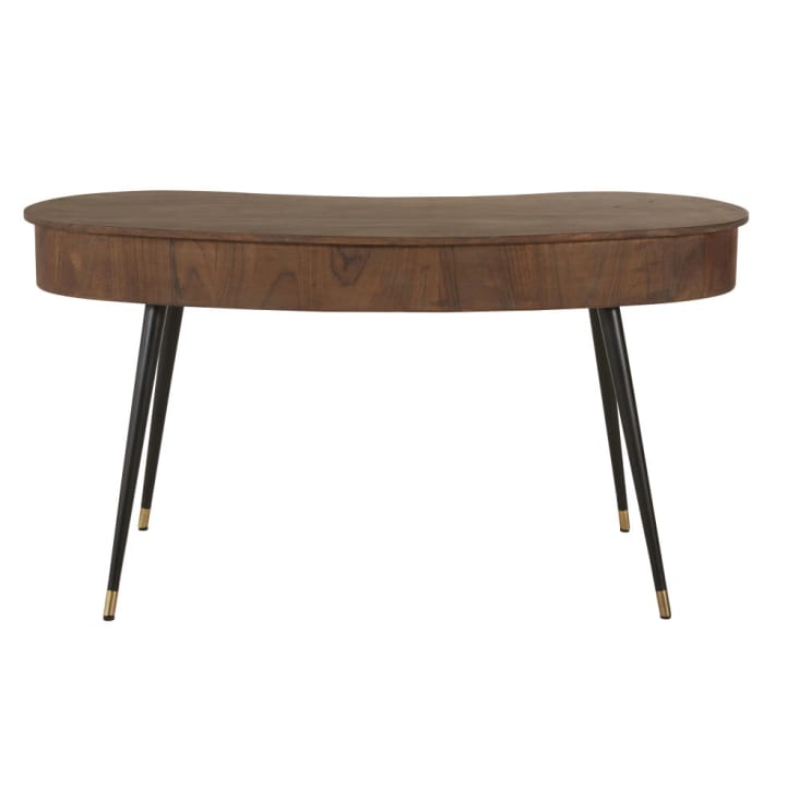 Maisons Du Monde Sterling - Escritorio Vintage Con 2 Cajones Negro