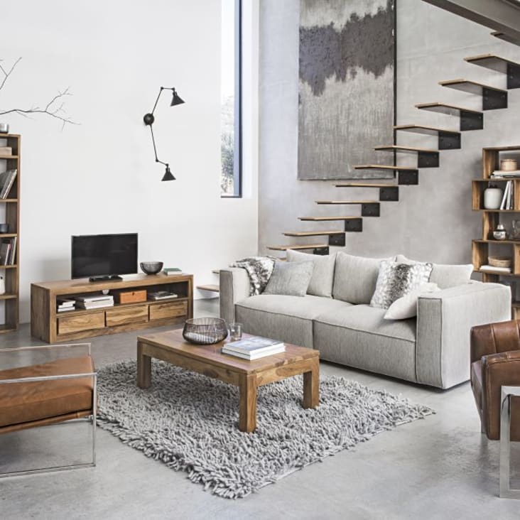 Maisons Du Monde Stockholm - Estantería Desigual De Madera De Palo Rosa