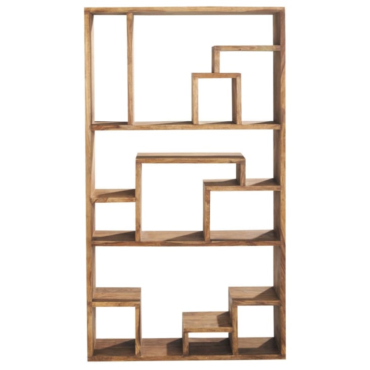 Maisons du Monde Stockholm - Estantería desigual de madera de palo rosa