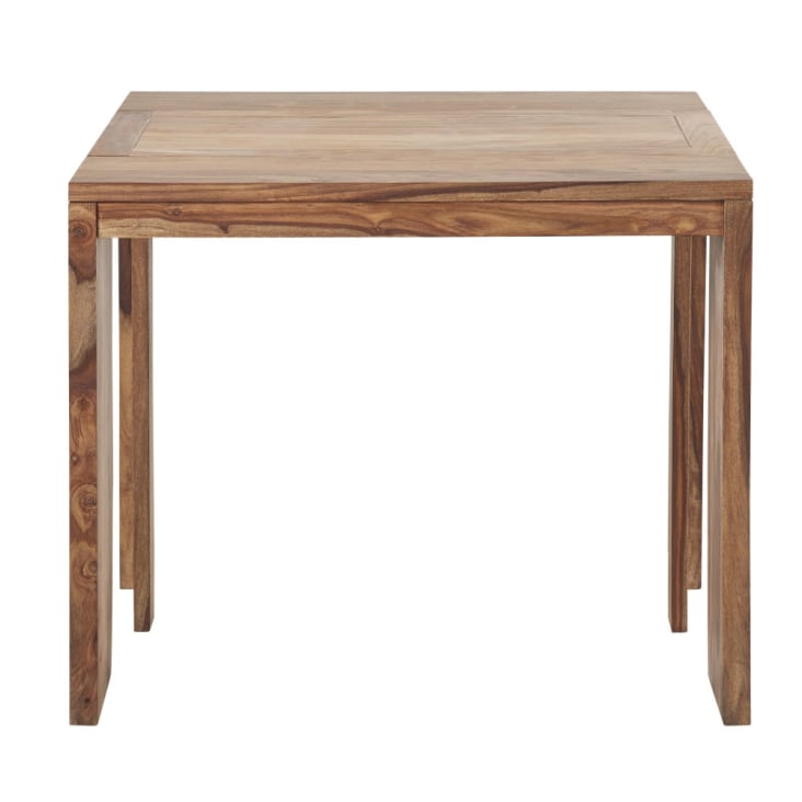 Maisons du Monde Stockholm - Mesa consola extensible de sheesham macizo para 2/6 personas L.140/160