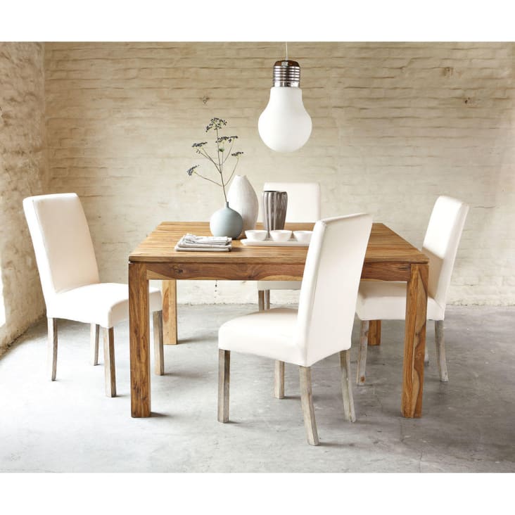 Maisons Du Monde Stockholm - Mesa De Comedor De Madera De Maciza De Sheesham 6 Personas L.130