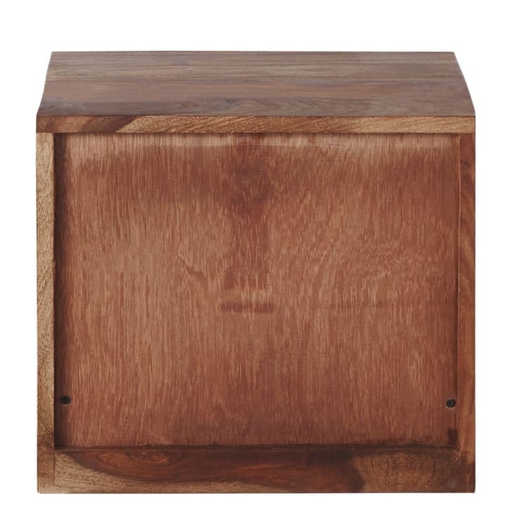 Maisons Du Monde Stockholm - Mesita De Noche Con Cajón De Madera Maciza De Sheesham