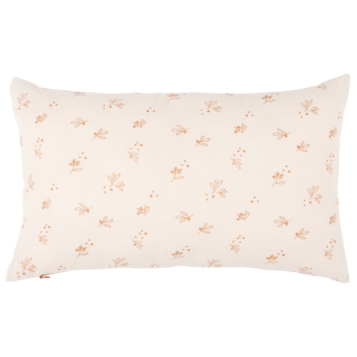 Maisons du Monde Suzan - Cojín de algodón orgánico con estampado tricolor 25x40