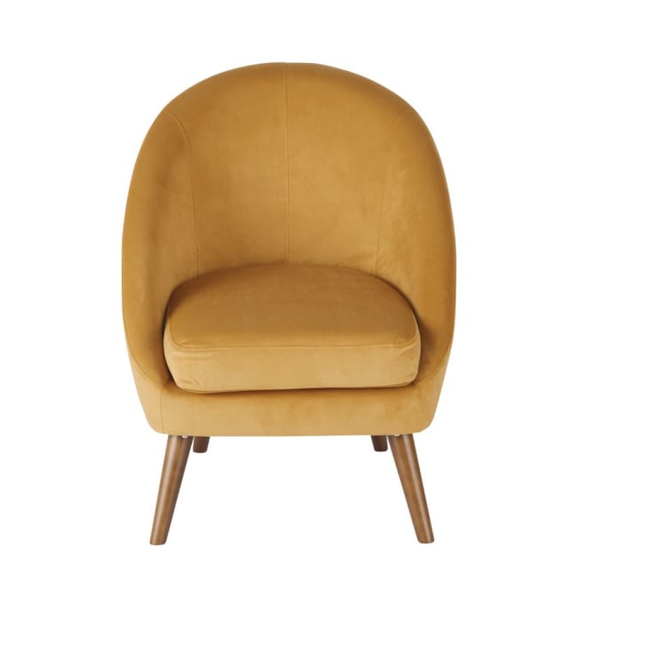 Maisons Du Monde Suzie - Sillón Vintage De Terciopelo Ocre