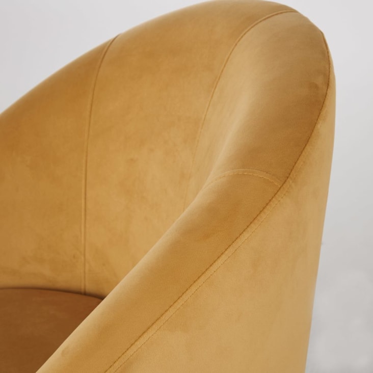 Maisons Du Monde Suzie - Sillón Vintage De Terciopelo Ocre