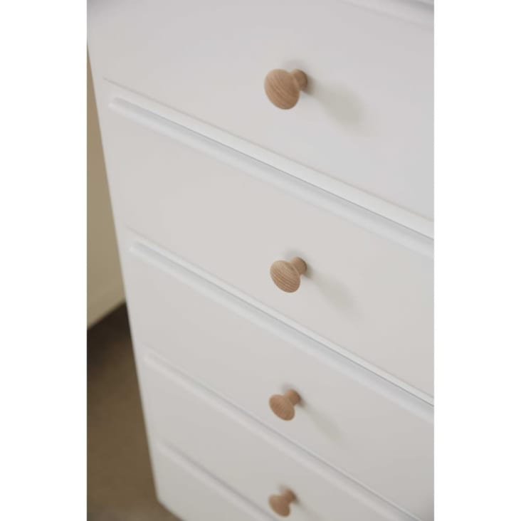 Maisons Du Monde Sweet - Chifonier Vintage Blanco Con 5 Cajones