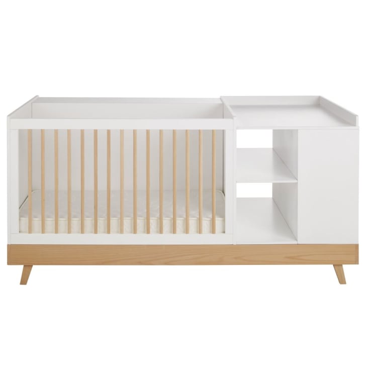 Maisons Du Monde Sweet - Cuna Con Cajonera Color Blanco L. 190