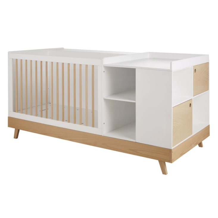 Maisons Du Monde Sweet - Cuna Con Cajonera Color Blanco L. 190