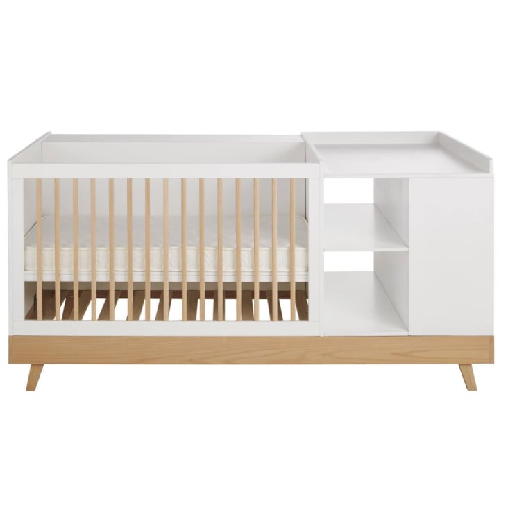 Maisons du Monde Sweet - Cuna con cajonera color blanco L. 190