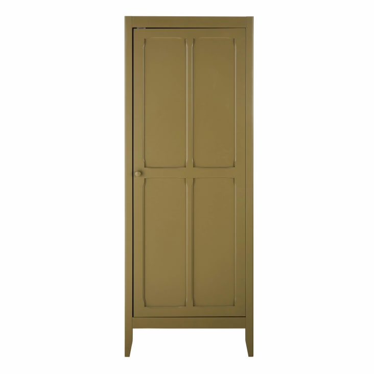 Maisons du Monde Sweet - Guardarropa con 1 puerta verde oliva